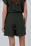 LINEN LICORICE SHORT