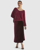 MUSTANG SALLY VELVET SKIRT