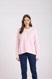 COTTON CABLE KNIT PINK