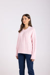 COTTON CABLE KNIT PINK