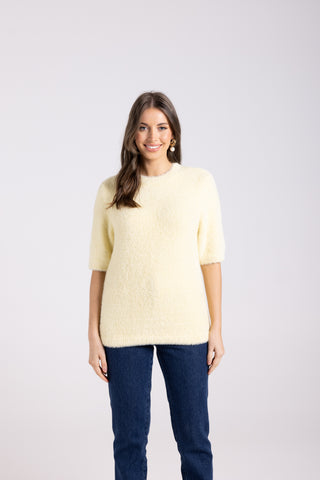 FLUFFY S/S CREW SUNSHINE