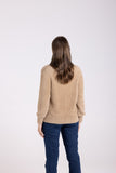 FLUFFY 7/8 SLV CARDIGAN OAT