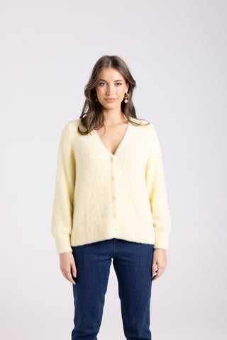 FLUFFY 7/8 CARDIGAN SUNSHINE