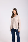 CHENIELLE LATTE CABLE KNIT
