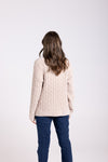 CHENIELLE LATTE CABLE KNIT