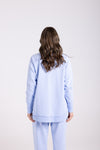 SCOOP HEM SWEAT W/SEQUINS