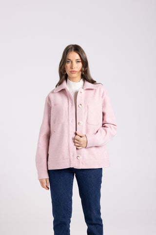 HOUNDSTOOTH JACKET PINK CHECK