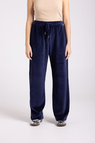 VELOUR PANT NAVY
