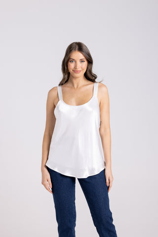 SATIN CAMI WINTER WHITE