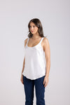 SATIN CAMI WINTER WHITE