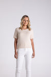 BOUCLE KNITTED TOP NATURAL