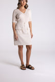LINEN TWEED SKIRT