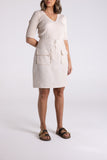 LINEN TWEED SKIRT