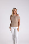 TAPE YARD BOAT NECK TOP SAND