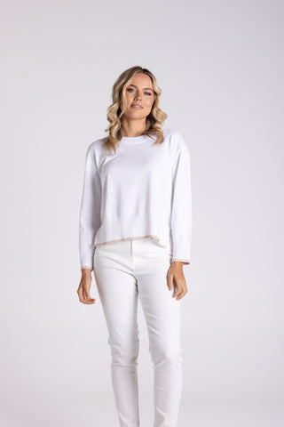 BOXY KNIT WITH TIPPING