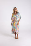 STELLA PRINT MIDI DRESS