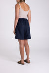 LINEN SHORT NAVY