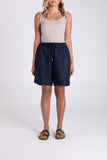 LINEN SHORT NAVY