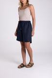 LINEN SHORT NAVY