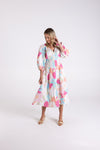 ANNA PRINT MIDI DRESS