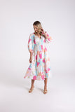 ANNA PRINT MIDI DRESS