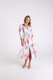 ANNA PRINT MIDI DRESS