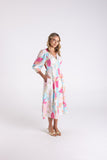 ANNA PRINT MIDI DRESS