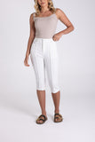 SATEEN CAPRI PANT WHITE