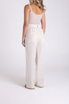 WIDE LEG LINEN PANTS NATURAL