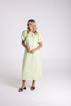 LINEN MIDI DRESS