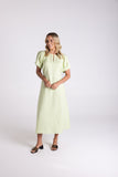 LINEN MIDI DRESS