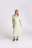 LINEN MIDI DRESS