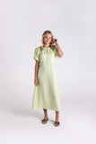 LINEN MIDI DRESS
