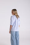 LINEN VISCOSE STRIPE TOP