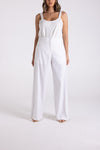 LINEN VISCOSE WIDE LEG PANT