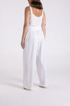 LINEN VISCOSE WIDE LEG PANT