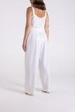 LINEN VISCOSE WIDE LEG PANT