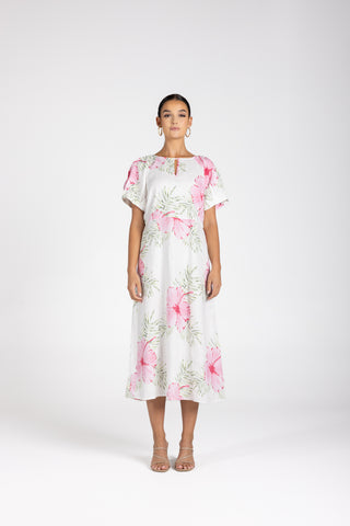 LINEN TROPICAL DRESS