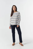 ORIGINAL MULTI STRIPE L/S TEE BLUE