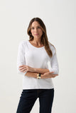 RIB TEE 3/4 SLEEVE