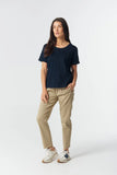 EVERY DAY COTTON ROLLED CUFF TEE NAVY Navy