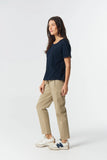 EVERY DAY COTTON ROLLED CUFF TEE NAVY Navy