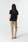 EVERY DAY COTTON ROLLED CUFF TEE NAVY Navy