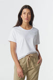 EVERY DAY COTTON ROLLED CUFF T WHITE White