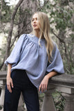BAROQUE BLOUSE MISTY GREY