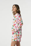FLORAL OVERSIZED LONG SHIRT