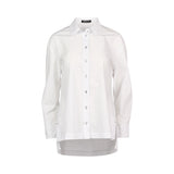 COTTON SHIRT WITH SIDE SPLITS