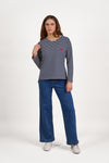 COTTON HEART EMBOSSED TOP