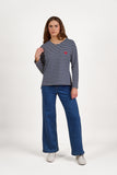 COTTON HEART EMBOSSED TOP