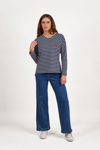 COTTON HEART EMBOSSED TOP